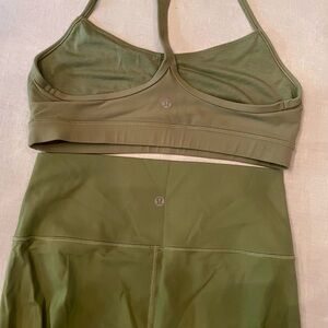 lululemon  Olive Green Leggings Set